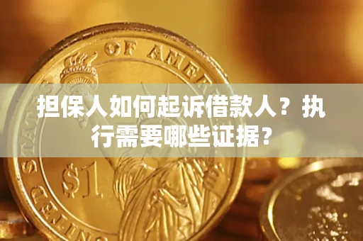 北京担保人如何起诉借款人？执行需要哪些证据？