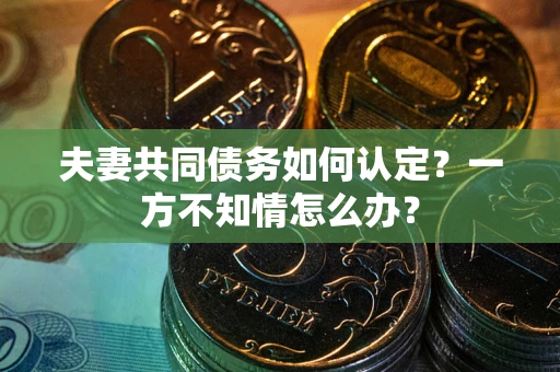 北京夫妻共同债务如何认定？一方不知情怎么办？