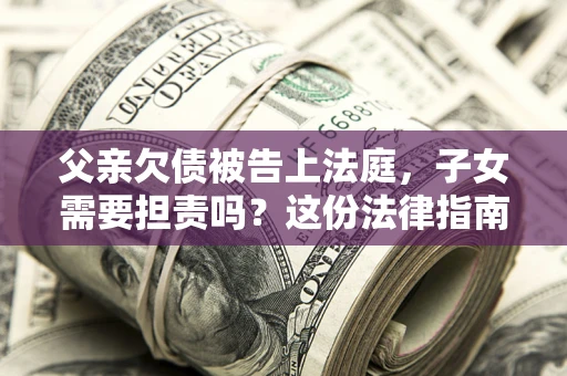 北京父亲欠债被告上法庭，子女需要担责吗？这份法律指南必须看完