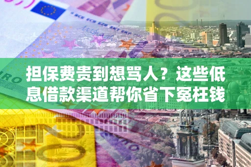 北京担保费贵到想骂人？这些低息借款渠道帮你省下冤枉钱