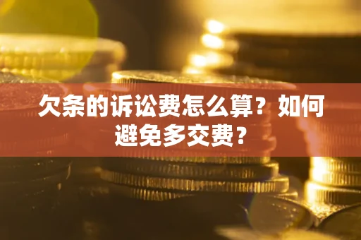 北京欠条的诉讼费怎么算？如何避免多交费？